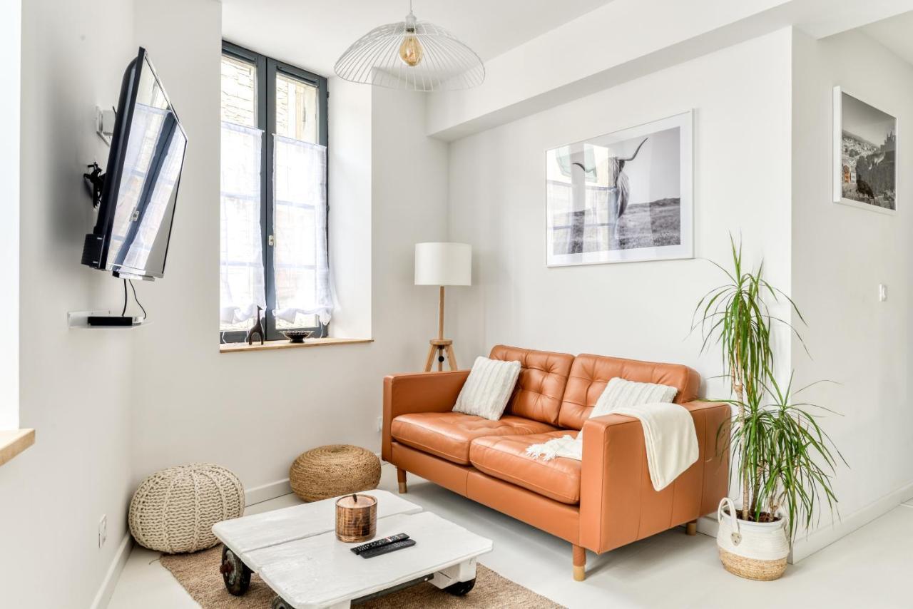 Les Gites De Laure - L'Or Blanc, Appartement Avec Vue Sur Le Chateau, Climatisation, Netflix, A 160 M De La Cite Medievale Carcassonne Exterior foto